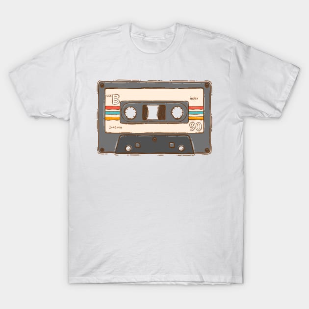 B side tape cassette T-Shirt by Tania Tania